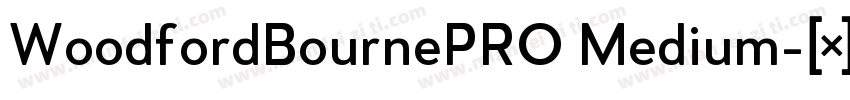 WoodfordBournePRO Medium字体转换